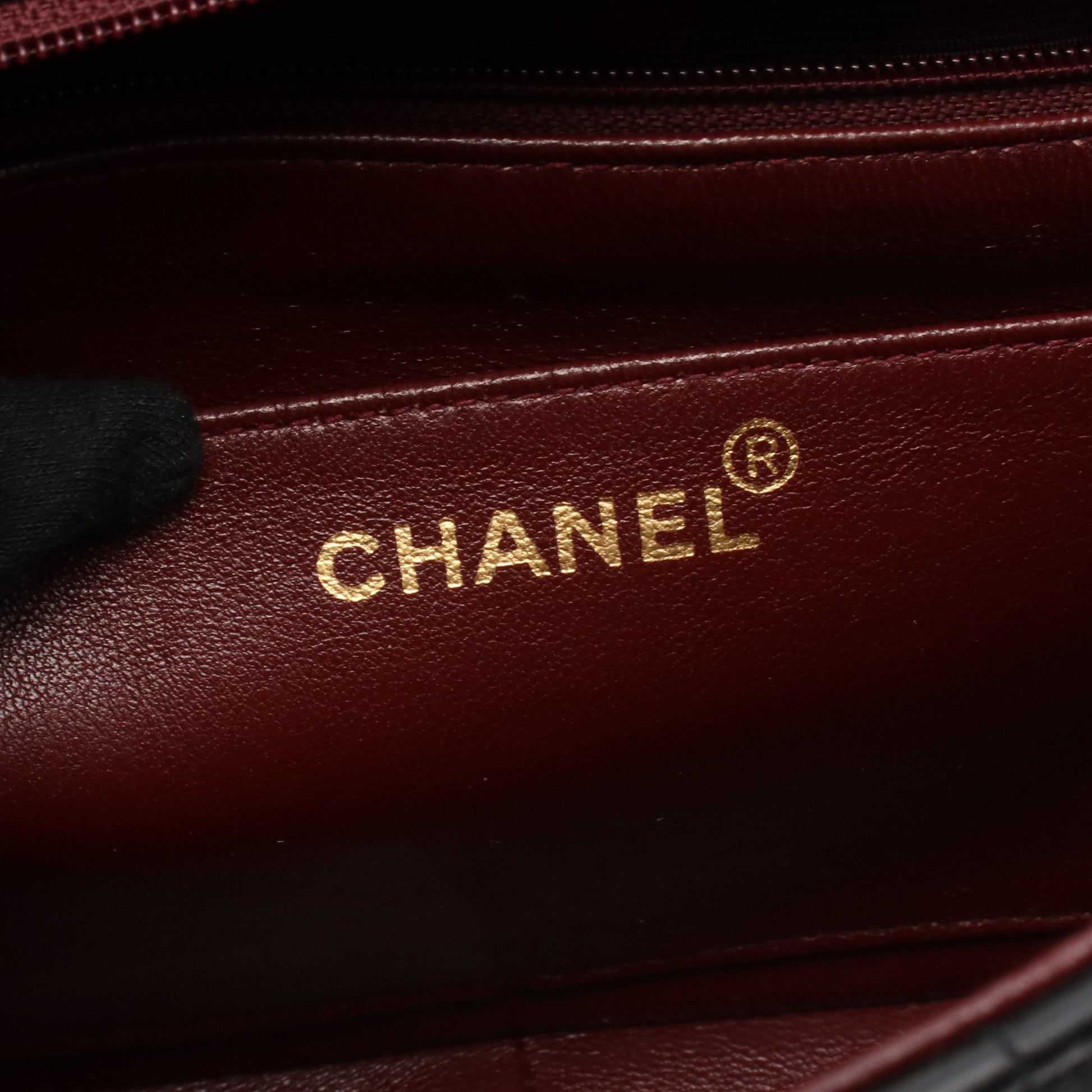 マドモアゼル チェーンショルダーバッグ ラムスキン ブラック ゴールド金具 シャネル バッグ CHANEL
