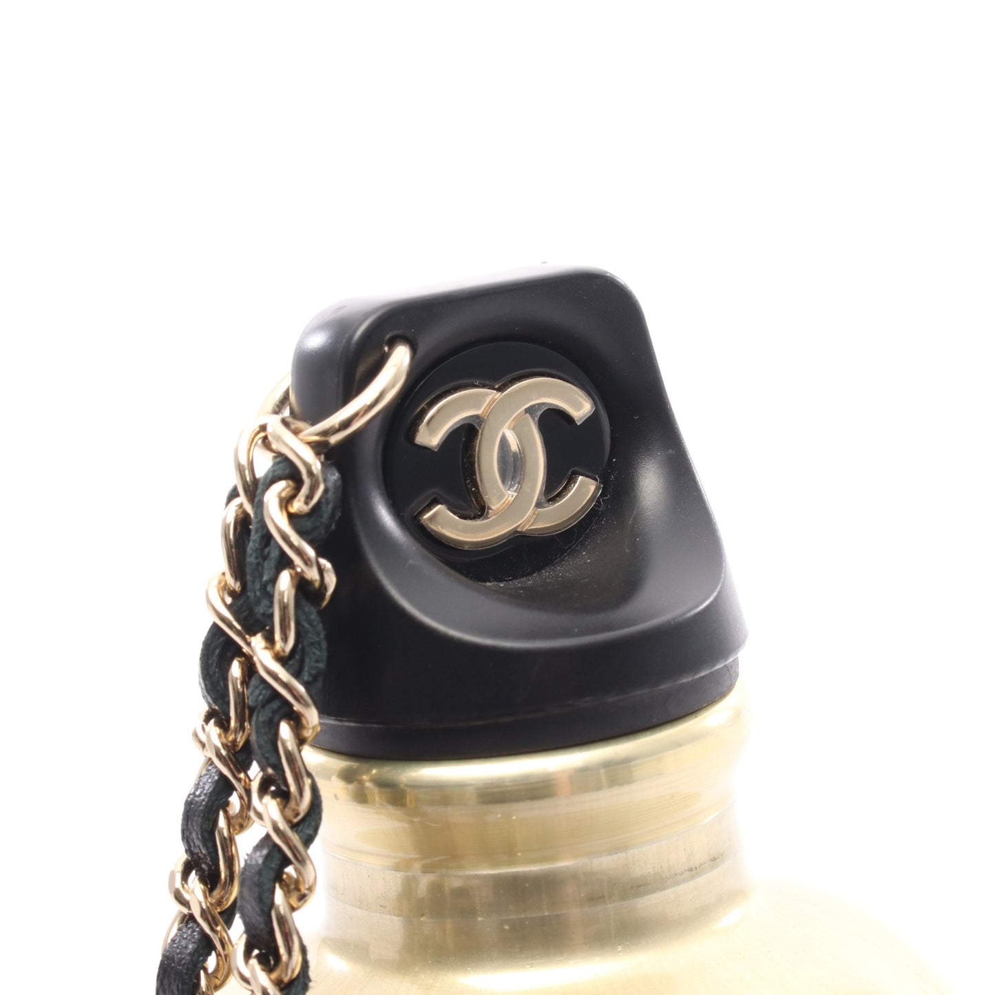マトラッセ ココマーク ウォーターボトル 食器 ラムスキン ブラック ゴールド金具 シャネル 財布・小物 CHANEL