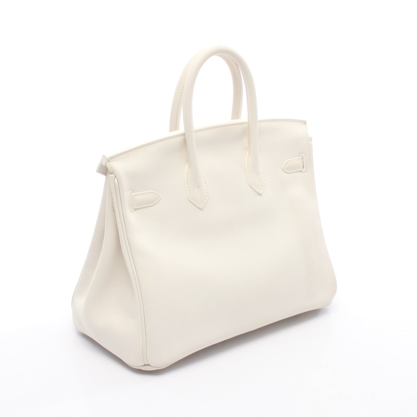 バーキン25 ブラン ハンドバッグ ヴォースイフト オフホワイト シルバー金具 Y刻印 エルメス バッグ HERMES