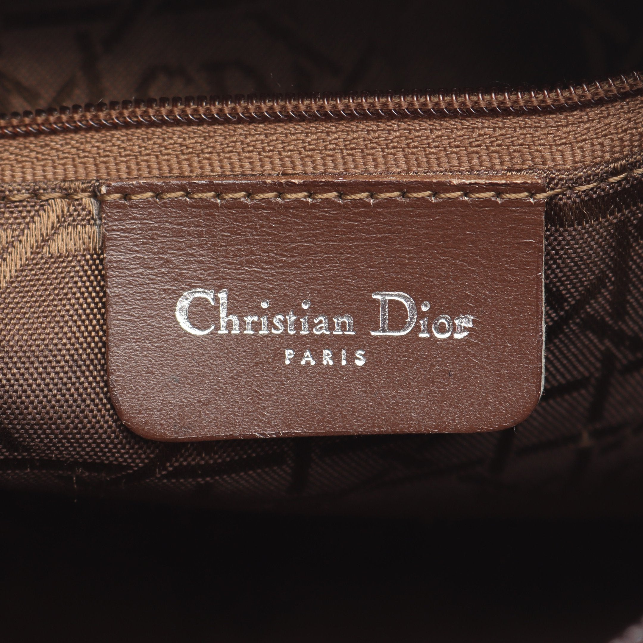 LADY DIOR レディディオール カナージュ ハンドバッグ ナイロン レザー