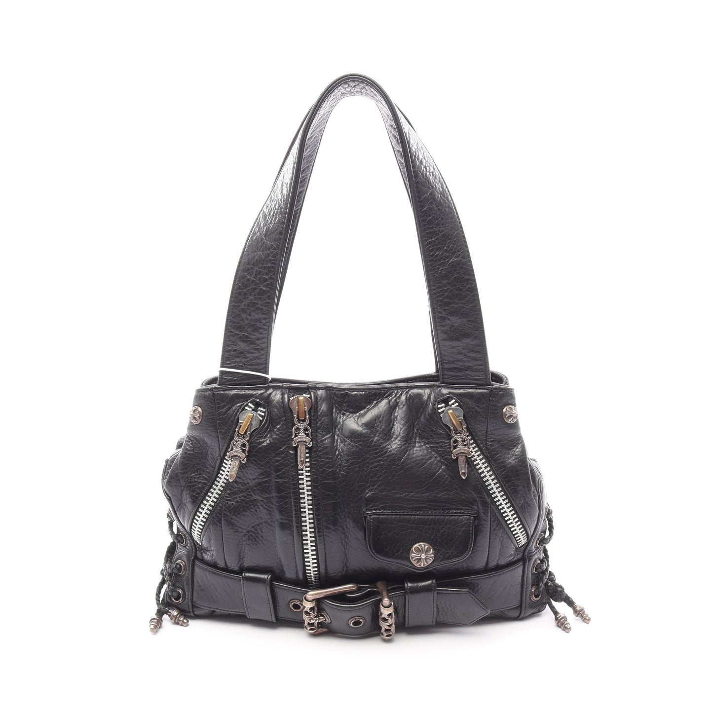 JJDean JJディーン スモール ライダース ハンドバッグ レザー ブラック クロムハーツ バッグ Chrome Hearts