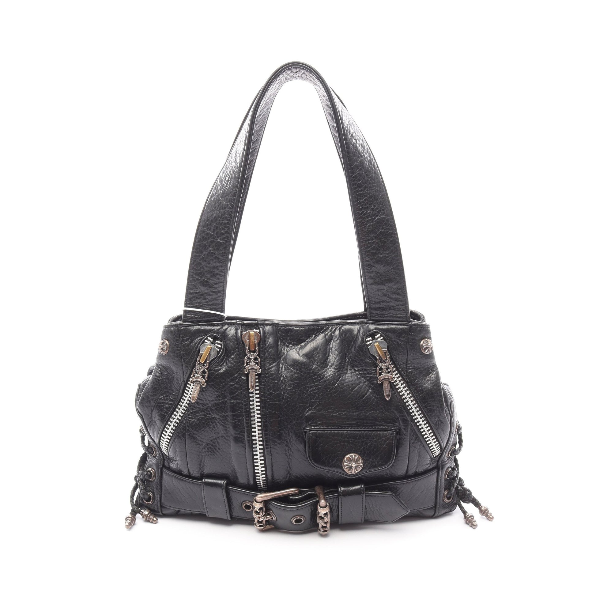 JJDean JJディーン スモール ライダース ハンドバッグ レザー ブラック クロムハーツ バッグ Chrome Hearts
