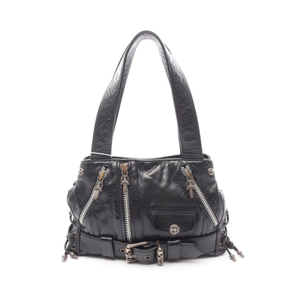 JJDean JJディーン スモール ライダース ハンドバッグ レザー ブラック クロムハーツ バッグ Chrome Hearts