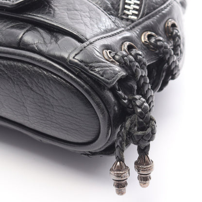 JJDean JJディーン スモール ライダース ハンドバッグ レザー ブラック クロムハーツ バッグ Chrome Hearts