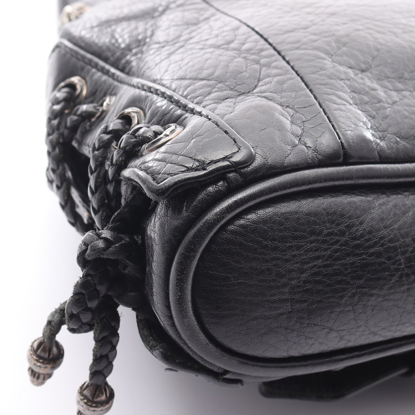 JJDean JJディーン スモール ライダース ハンドバッグ レザー ブラック クロムハーツ バッグ Chrome Hearts