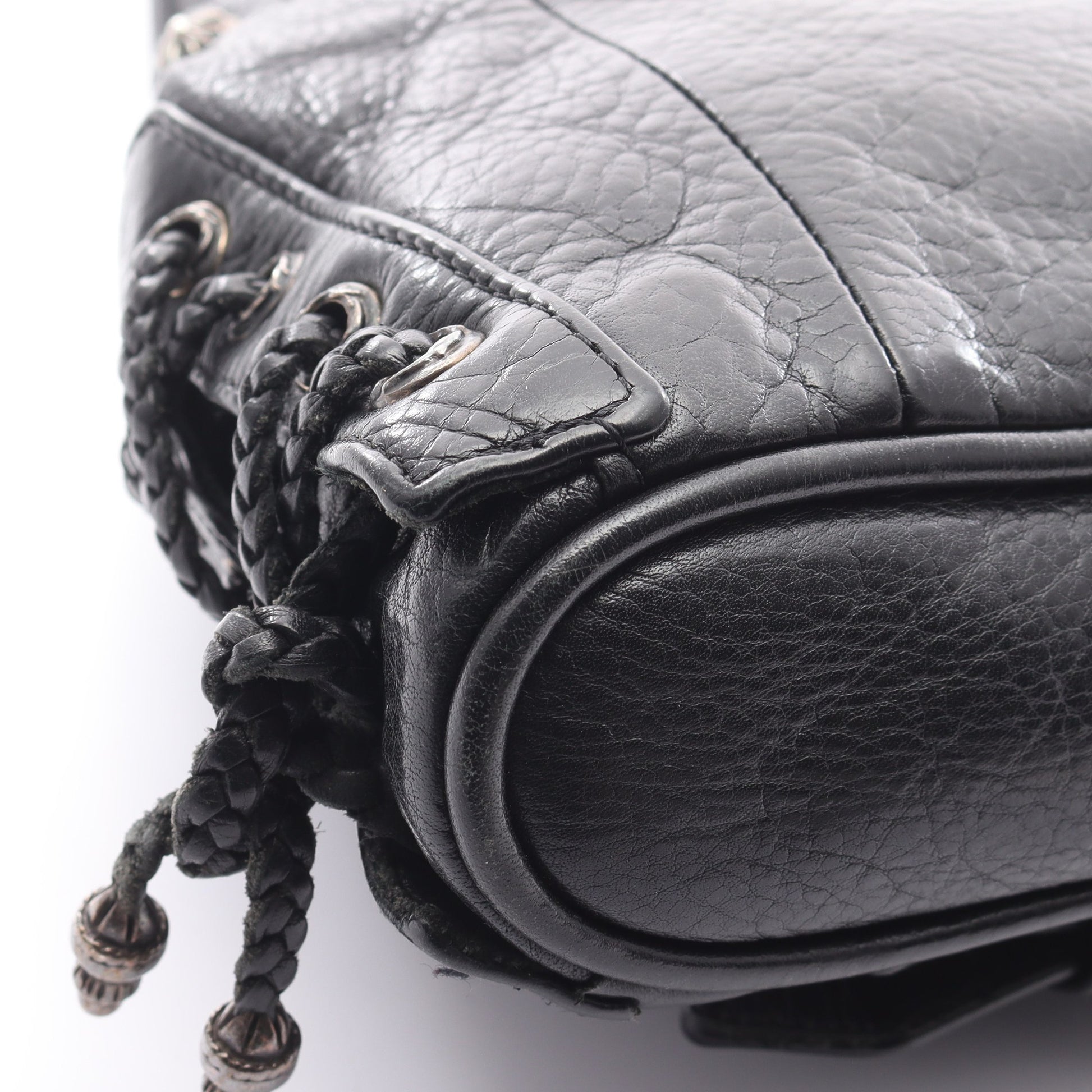 JJDean JJディーン スモール ライダース ハンドバッグ レザー ブラック クロムハーツ バッグ Chrome Hearts