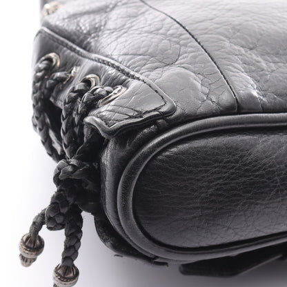 JJDean JJディーン スモール ライダース ハンドバッグ レザー ブラック クロムハーツ バッグ Chrome Hearts