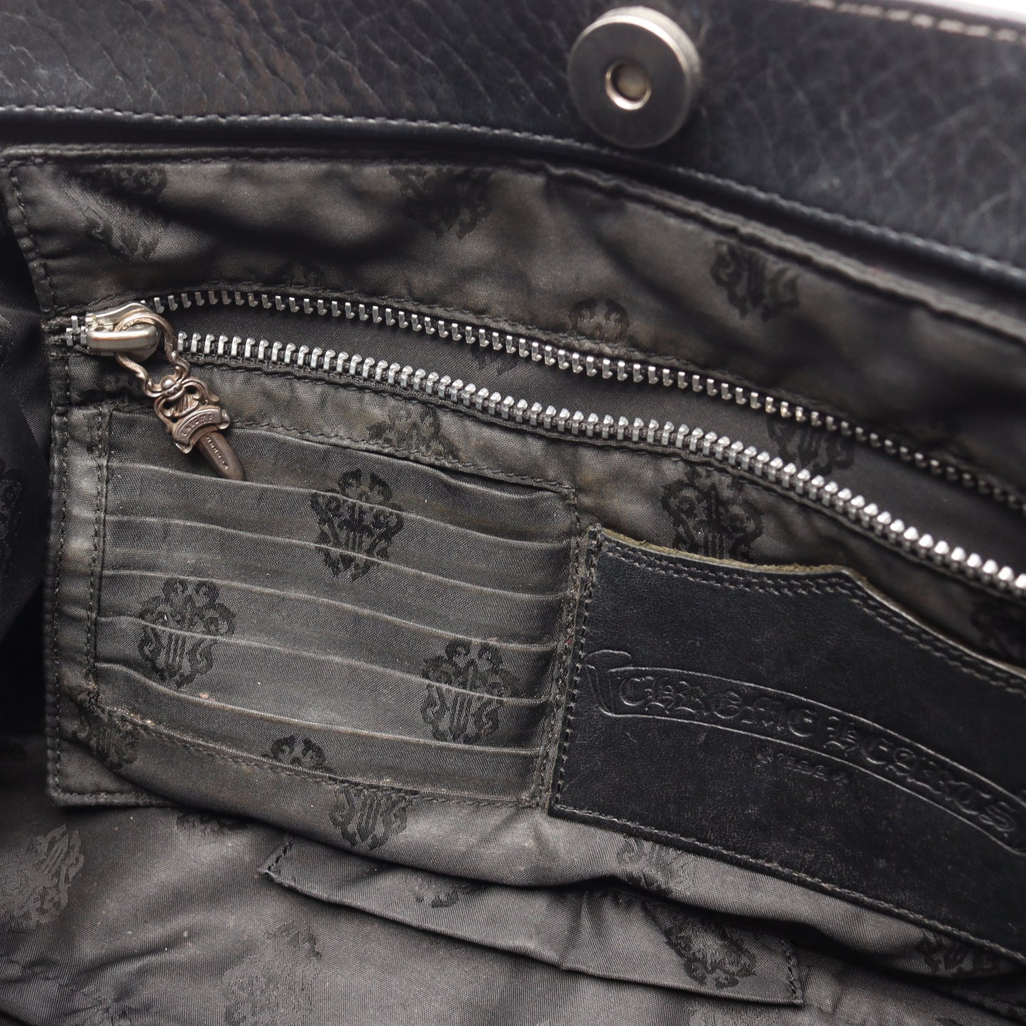 JJDean JJディーン スモール ライダース ハンドバッグ レザー ブラック クロムハーツ バッグ Chrome Hearts