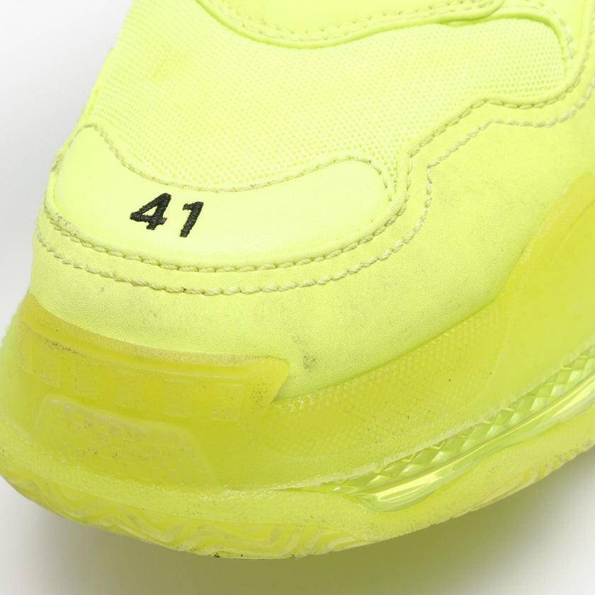 Triple S CLEAR SOLE トリプルS スニーカー ファブリック イエロー