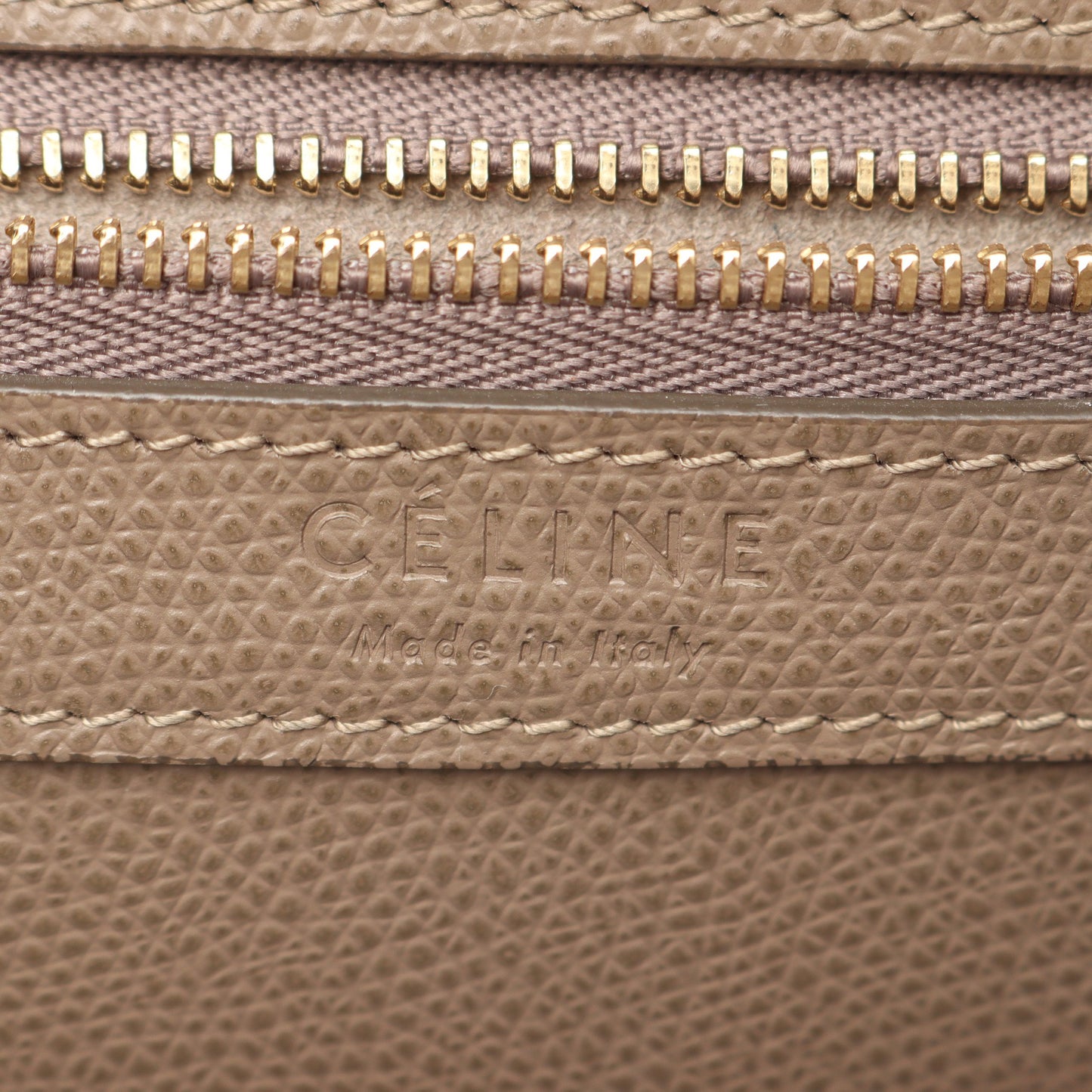バーティカル スモール カバ ハンドバッグ トートバッグ レザー グレーベージュ 2WAY セリーヌ バッグ CELINE