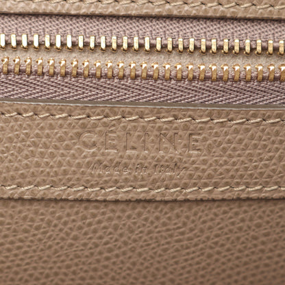 バーティカル スモール カバ ハンドバッグ トートバッグ レザー グレーベージュ 2WAY セリーヌ バッグ CELINE