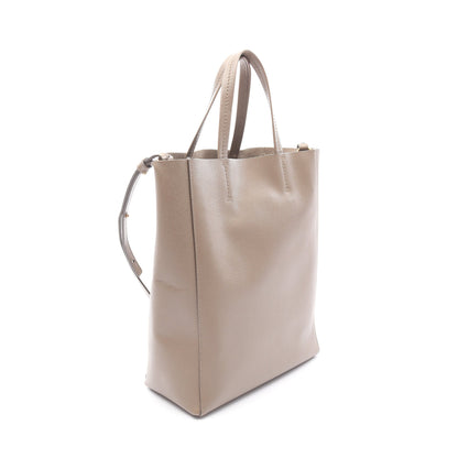 バーティカル スモール カバ ハンドバッグ トートバッグ レザー グレーベージュ 2WAY セリーヌ バッグ CELINE