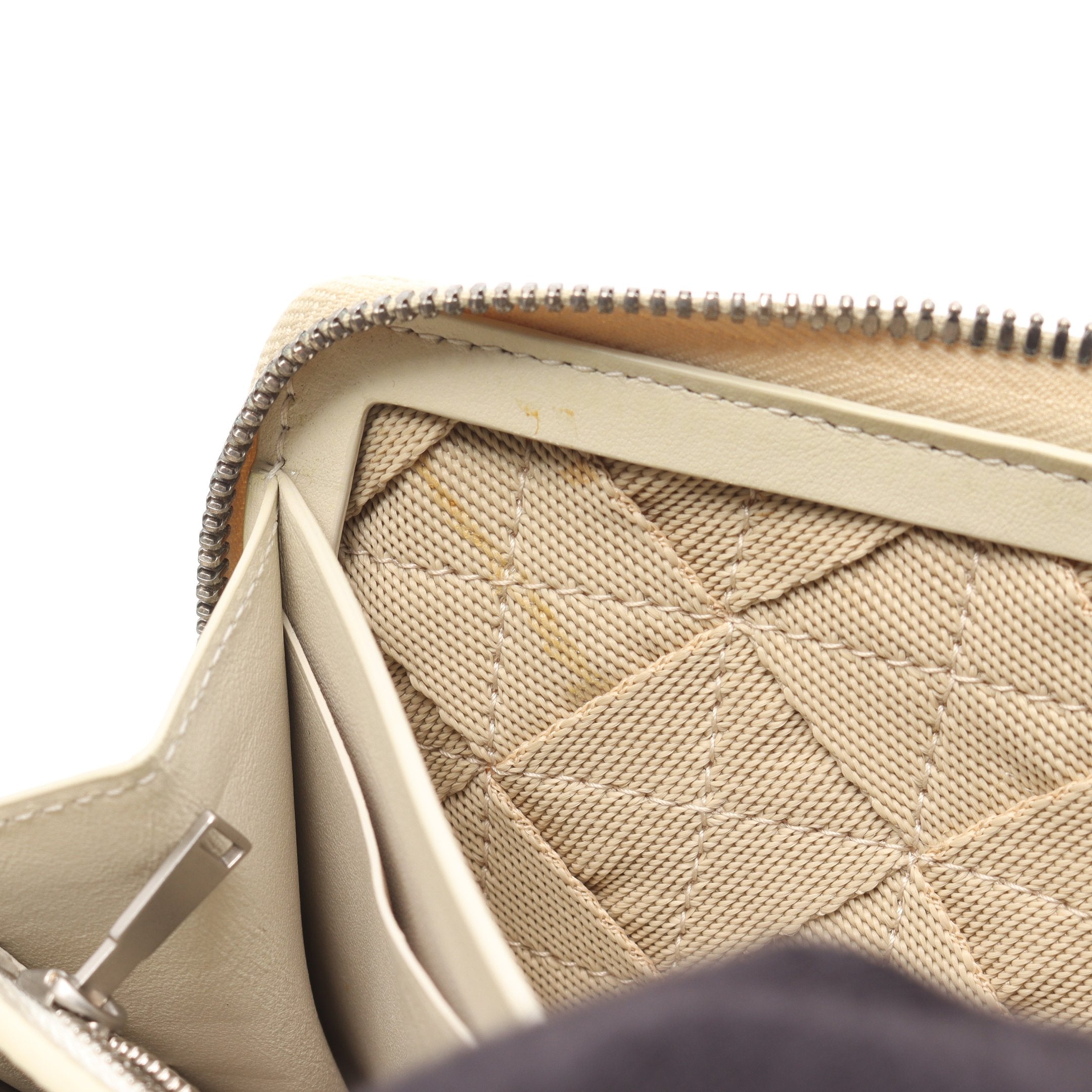 ライトウェビング ラウンドファスナー長財布 キャンバス ベージュ