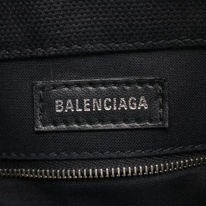 Wave XS ハンドバッグ キャンバス オフホワイト ブラック 2WAY バレンシアガ バッグ BALENCIAGA