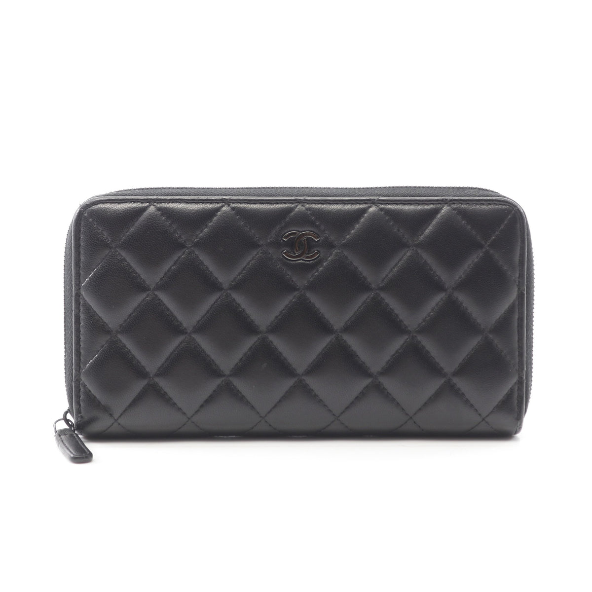 クリスマスセール❗️CHANEL マトラッセ ラムスキンラウンドジップ長 