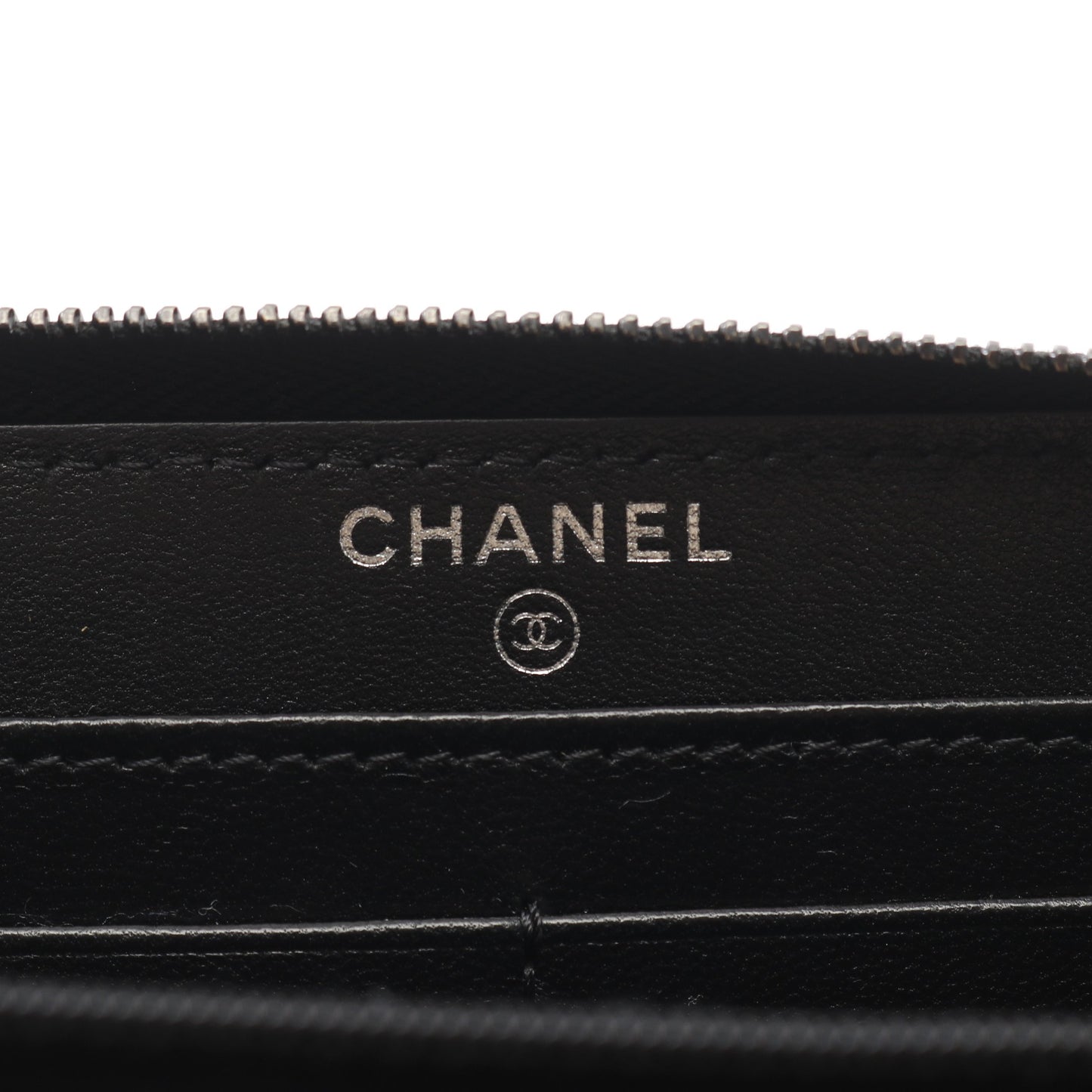 マトラッセ ラウンドファスナー長財布 ラムスキン ブラック ブラック金具 シャネル 財布・小物 CHANEL
