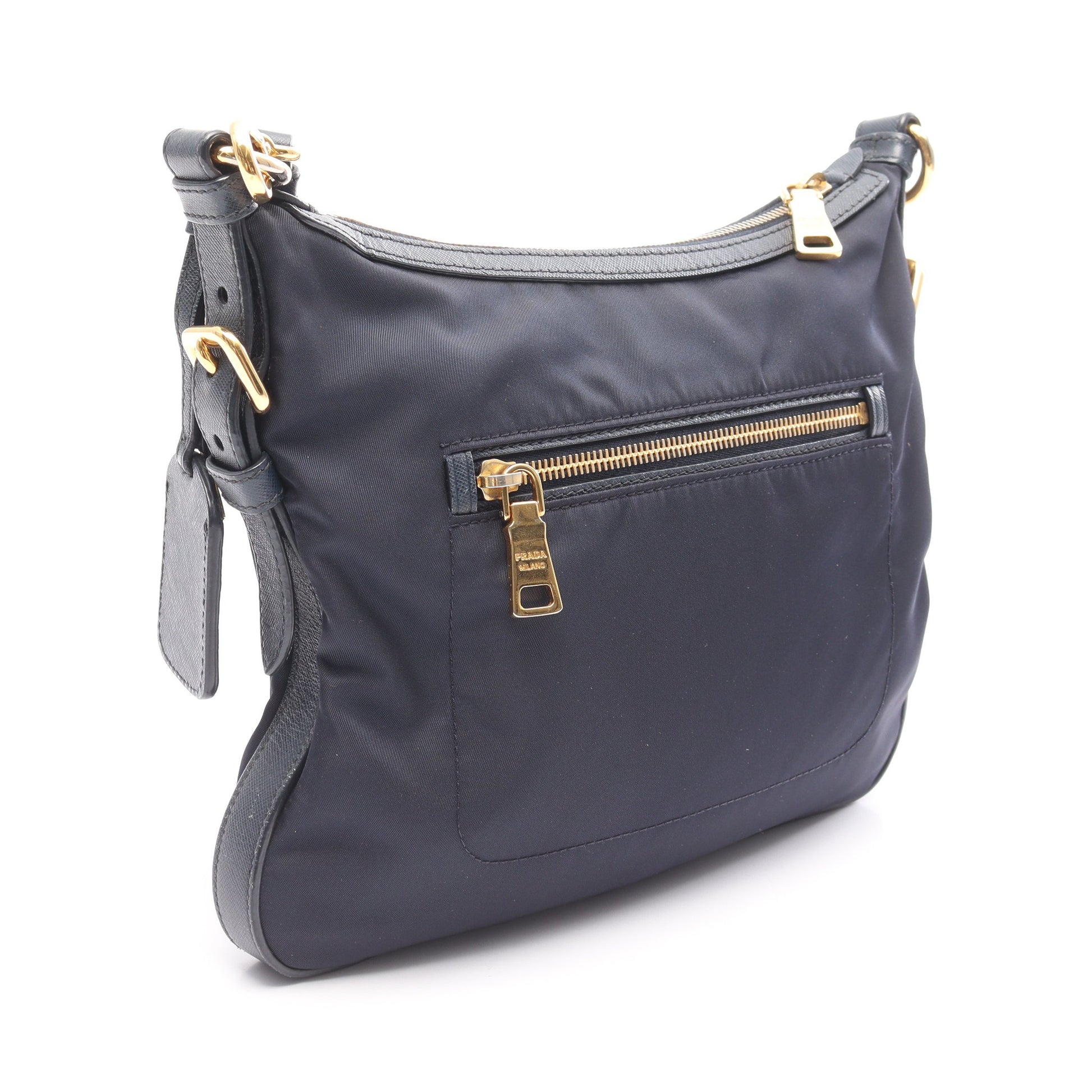 TESSUTO+SAFFIAN ショルダーバッグ ナイロン サフィアーノレザー  