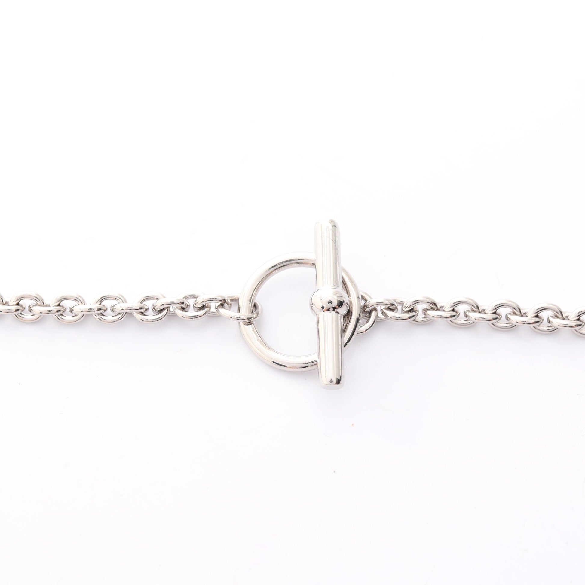 OP'H メダイユ ネックレス シルバー イエロー エルメス アクセサリー HERMES
