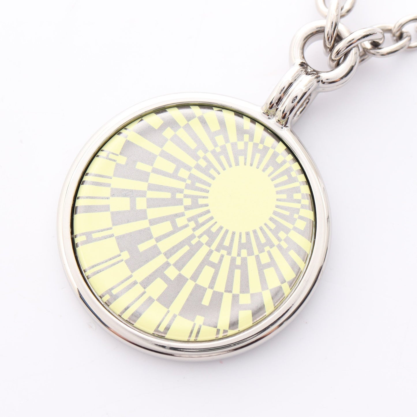 OP'H メダイユ ネックレス シルバー イエロー エルメス アクセサリー HERMES
