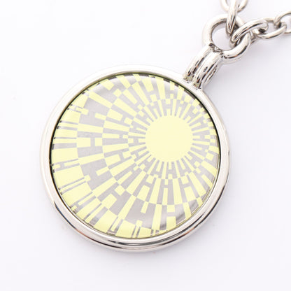 OP'H メダイユ ネックレス シルバー イエロー エルメス アクセサリー HERMES