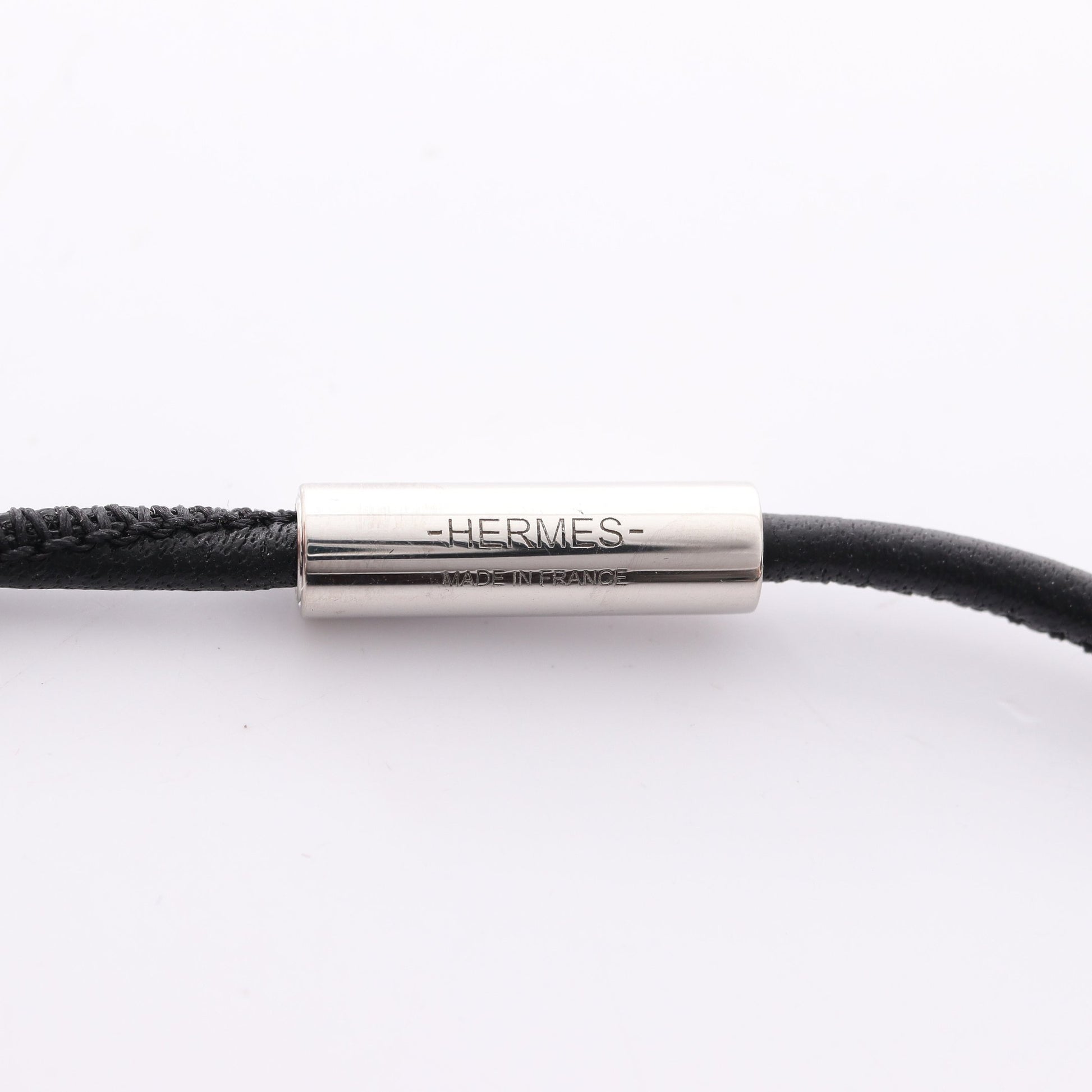 エクリプス ネックレス レザー ブラック シルバー エルメス アクセサリー HERMES