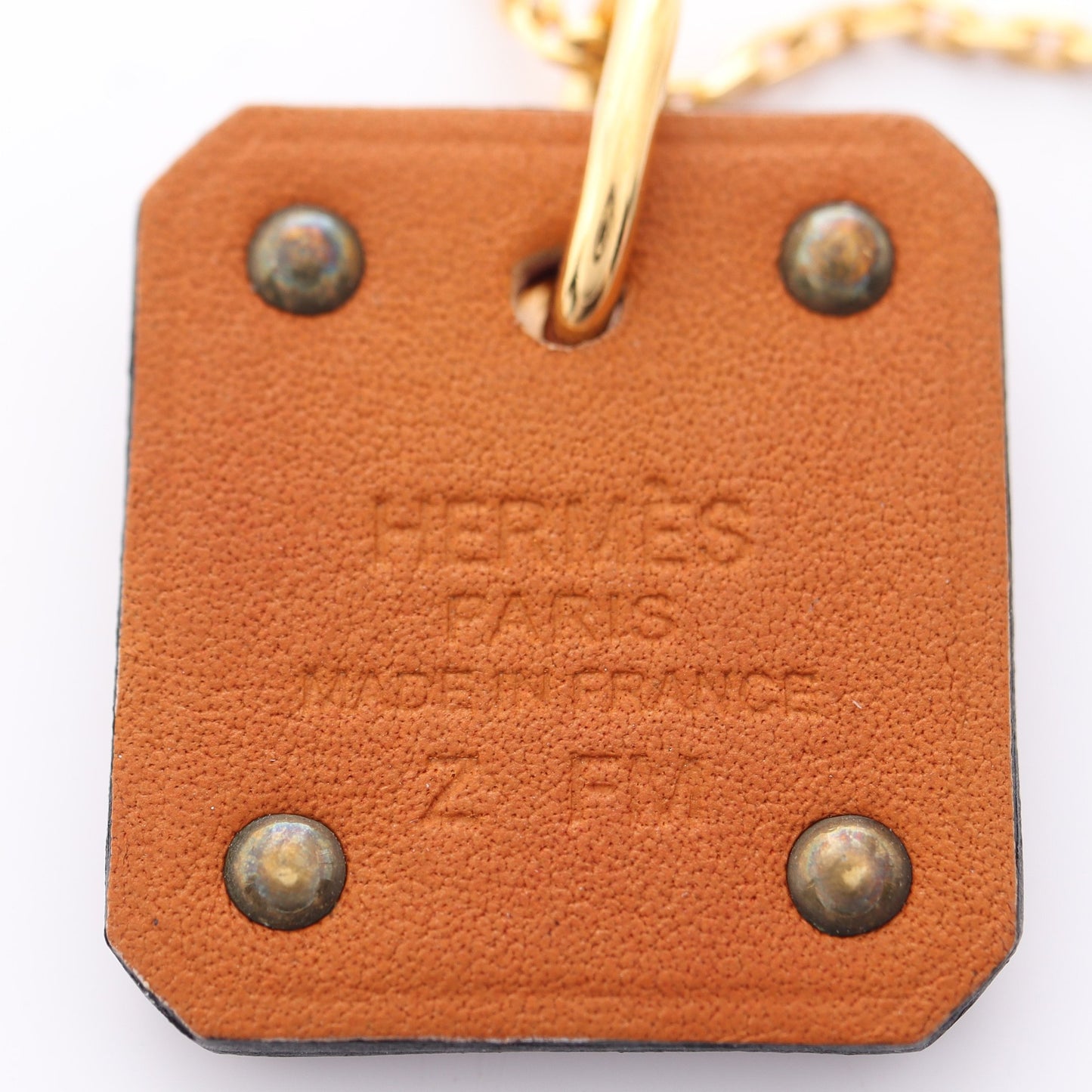 アスドゥクール PM ネックレス GP ヴォースイフト ゴールド ブラウン Z刻印 エルメス アクセサリー HERMES