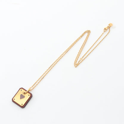 アスドゥクール PM ネックレス GP ヴォースイフト ゴールド ブラウン Z刻印 エルメス アクセサリー HERMES