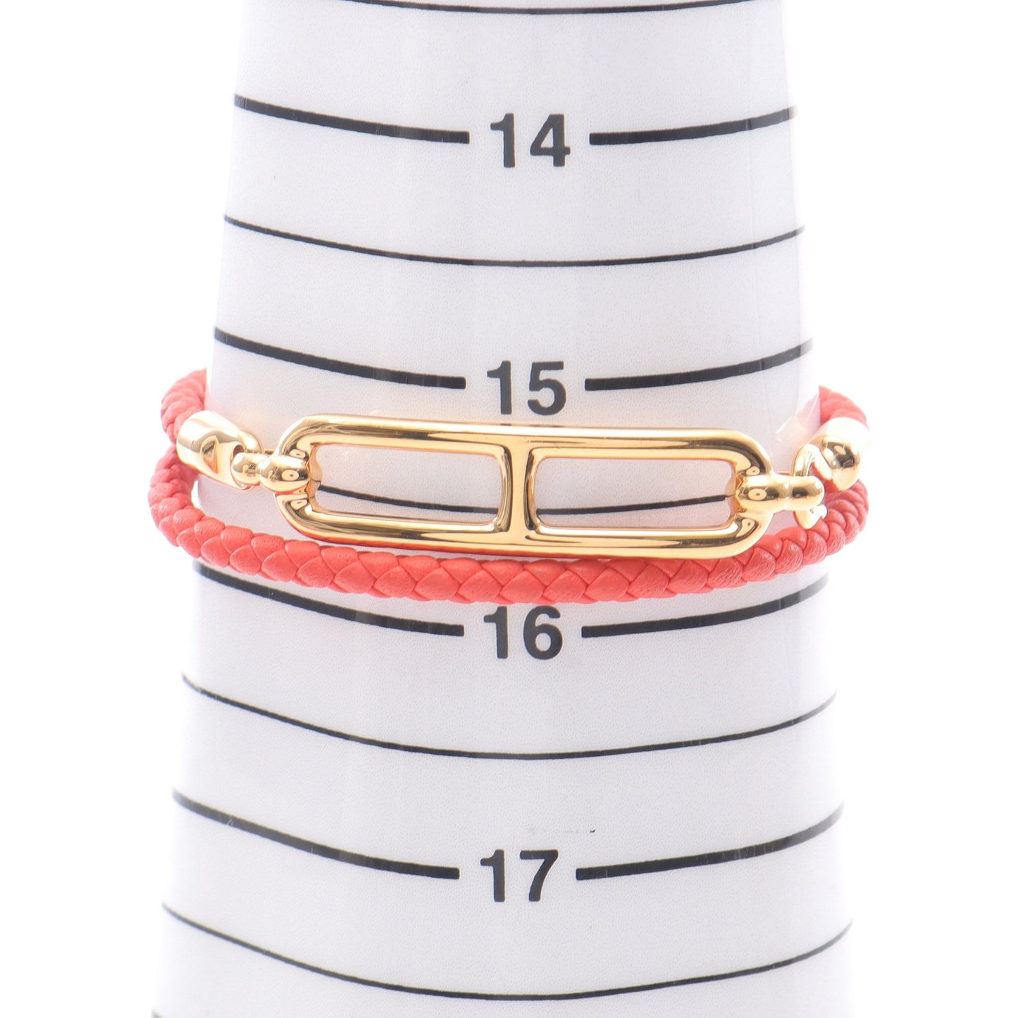 ルリドゥブルトゥール ブレスレット GP レザー ゴールド ピンク エルメス アクセサリー HERMES