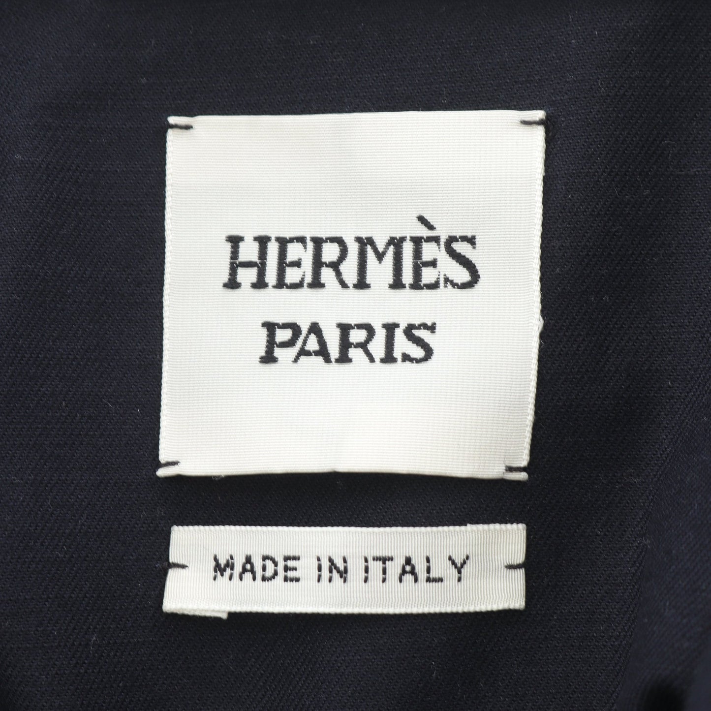 Veste taille brodee a smocks テール ブロデ ア スモック ジャケット コットン ダークネイビー 25SS エルメス アウター HERMES