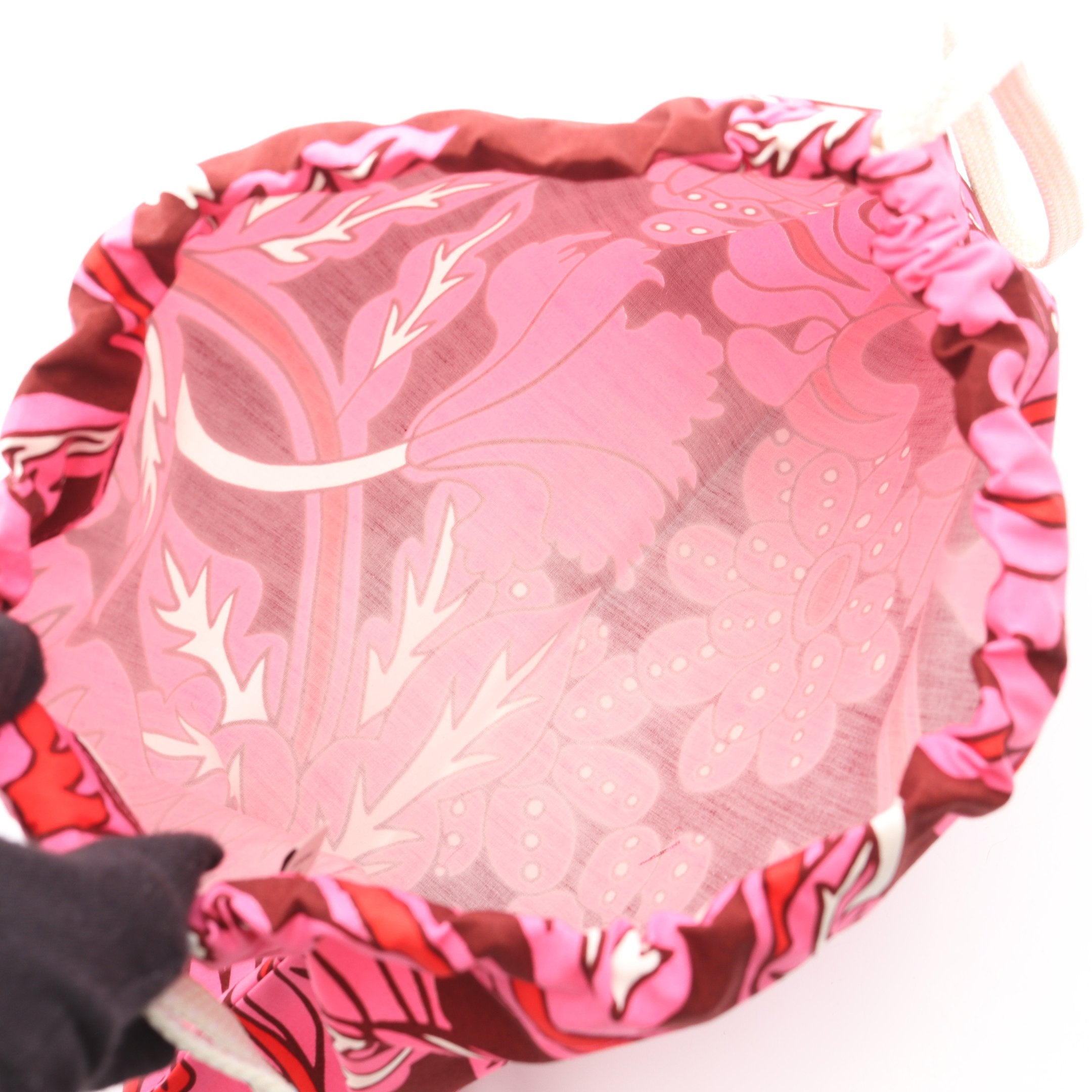 美品】HERMES エルメス プティアッシュ シルクイン 巾着 ポーチ 小物