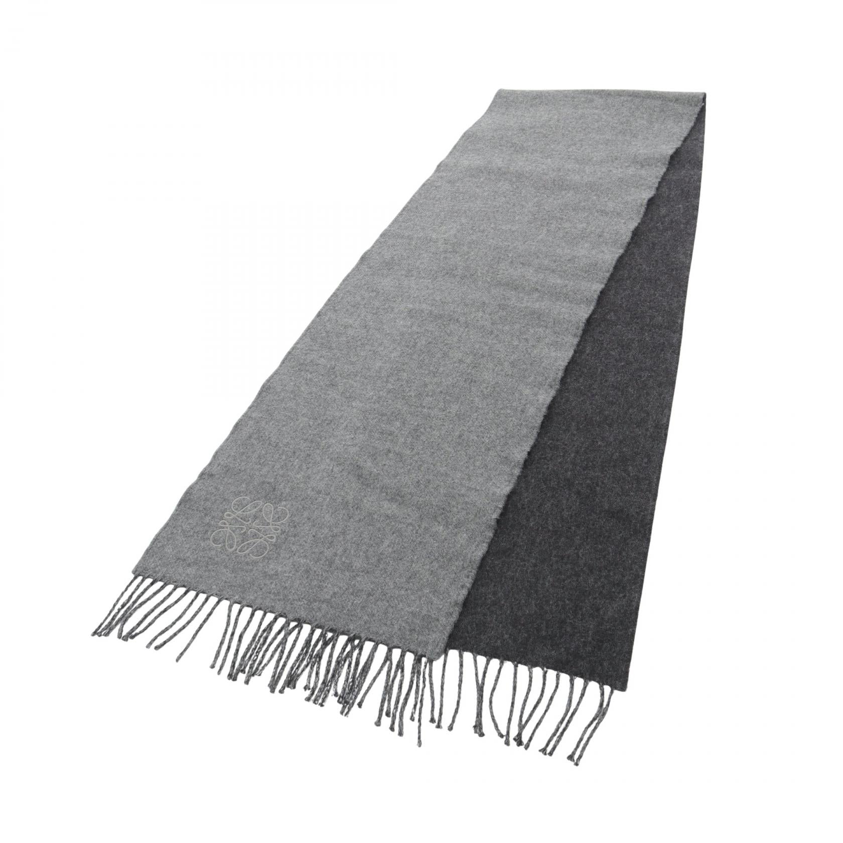 Wool ファッション LOEWE ロエベ バイカラー スカーフ（ウール