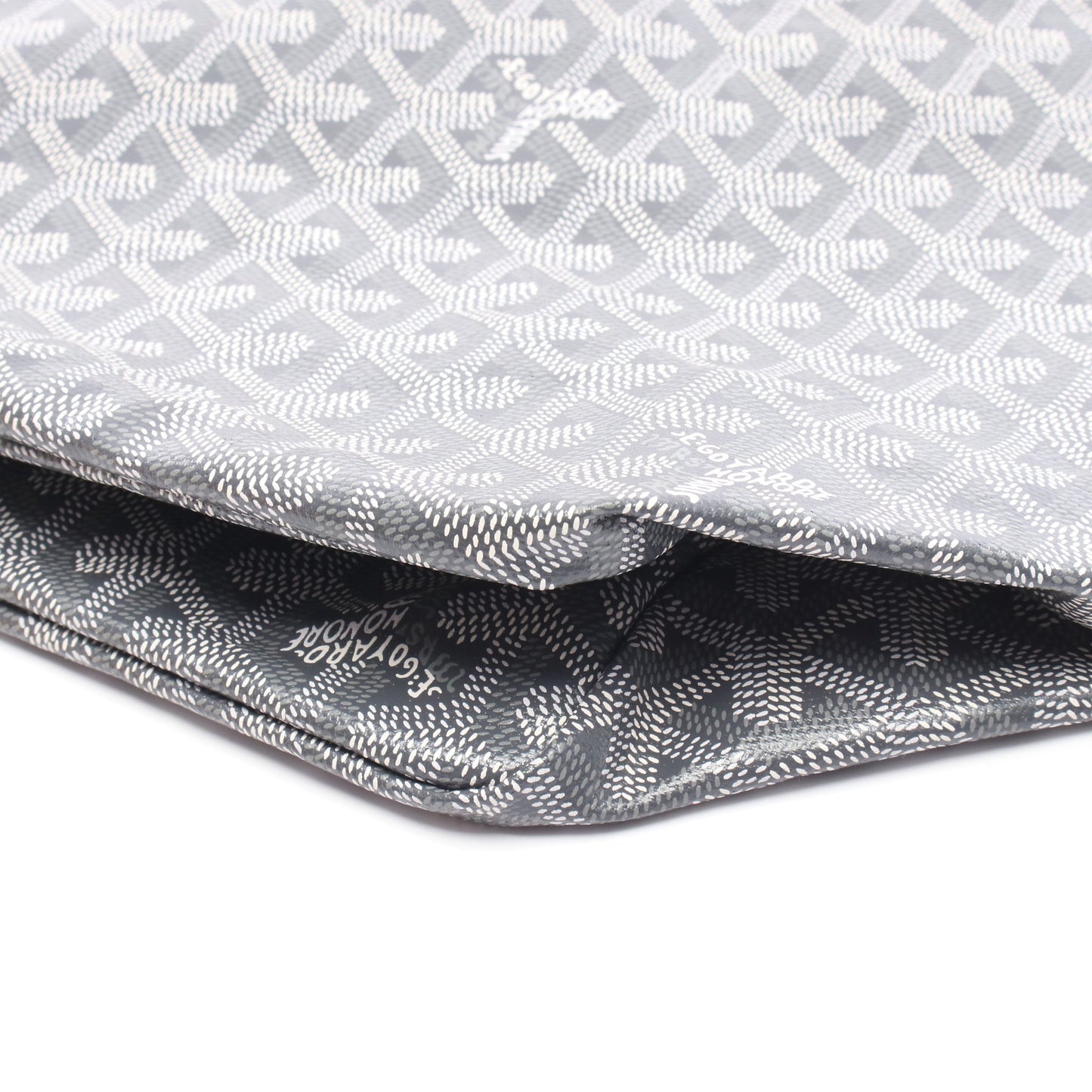 サンルイPM ハンドバッグ トートバッグ コーティングキャンバス レザー グレー ゴヤール バッグ GOYARD
