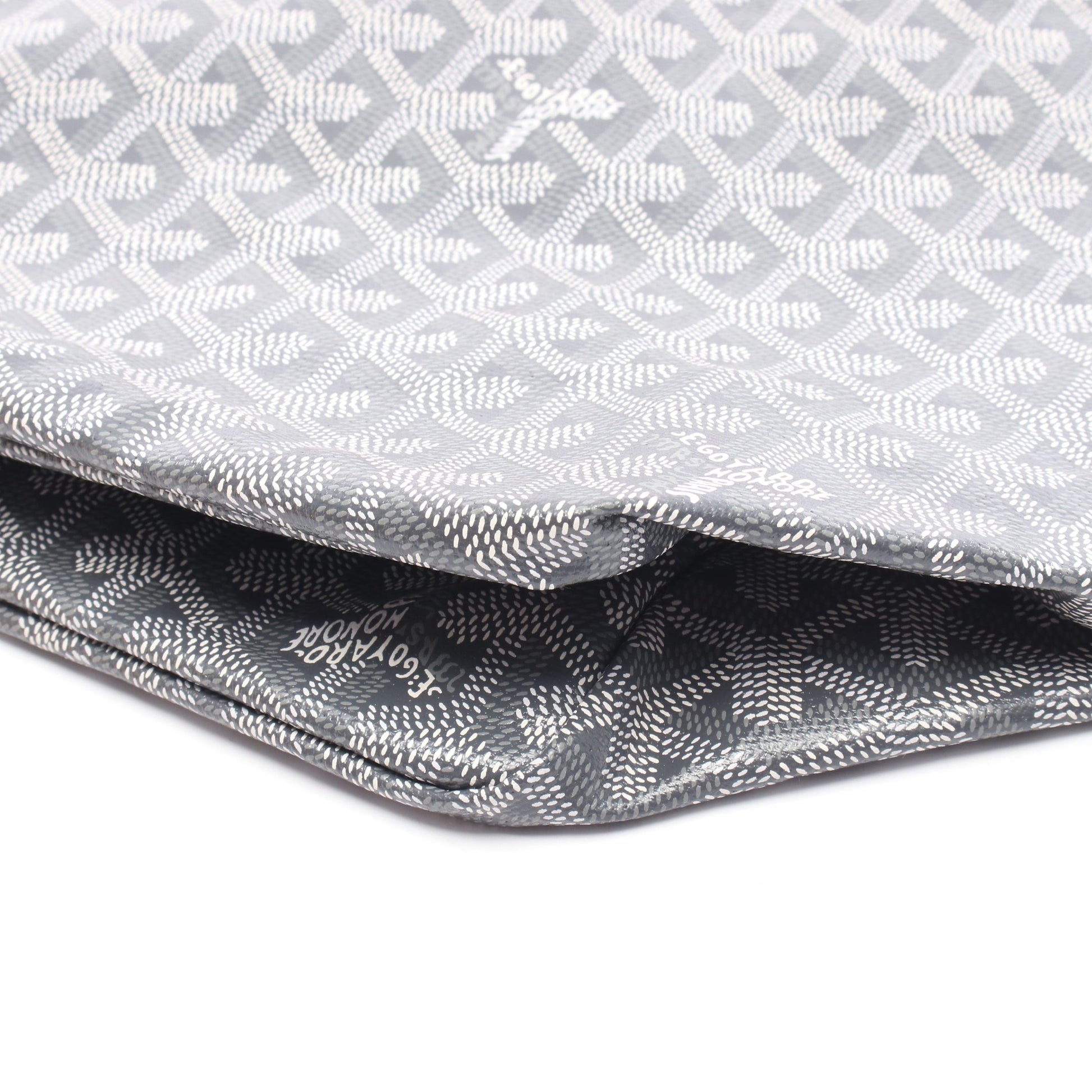 サンルイPM ハンドバッグ トートバッグ コーティングキャンバス レザー グレー ゴヤール バッグ GOYARD