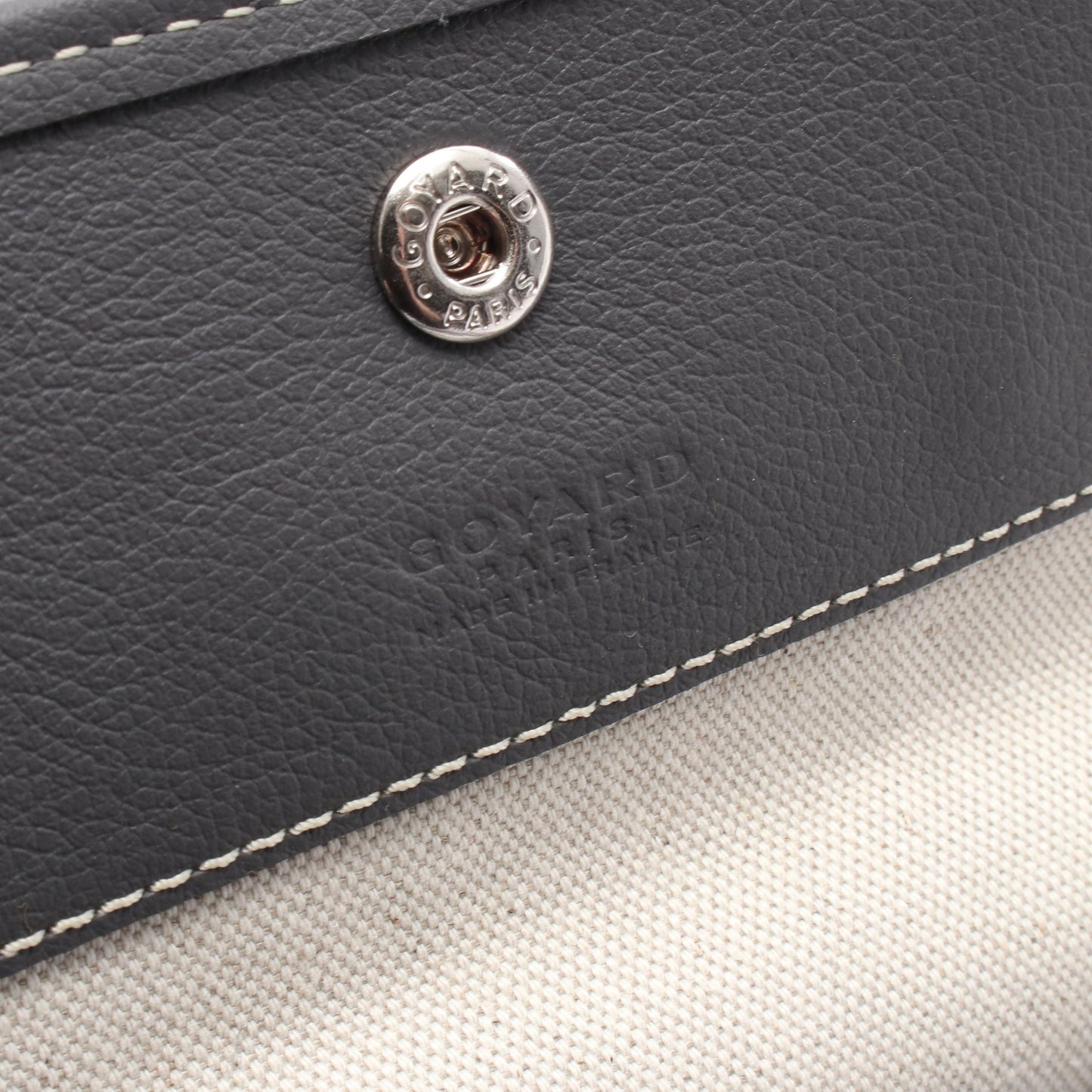 サンルイPM ハンドバッグ トートバッグ コーティングキャンバス レザー グレー ゴヤール バッグ GOYARD