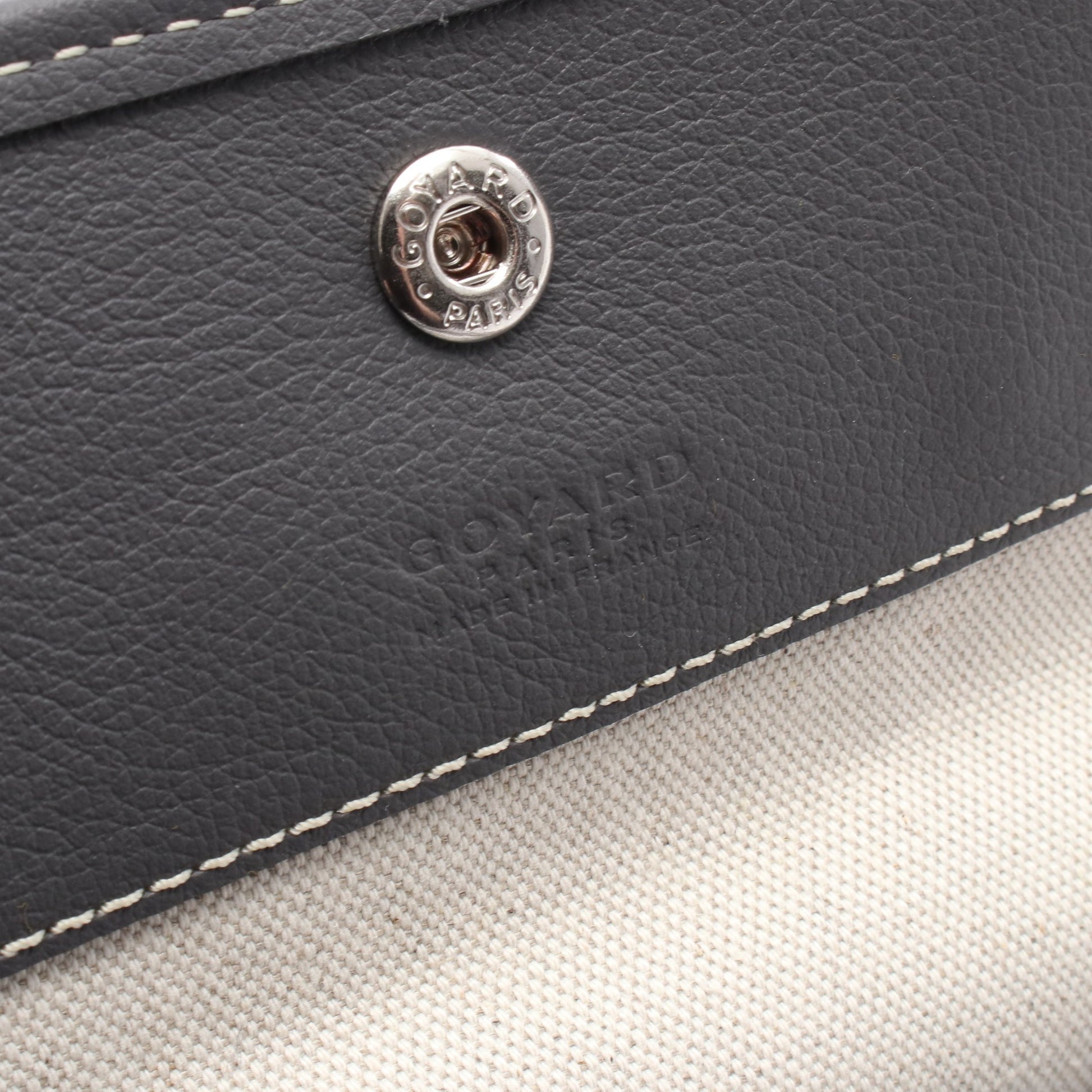 サンルイPM ハンドバッグ トートバッグ コーティングキャンバス レザー グレー ゴヤール バッグ GOYARD
