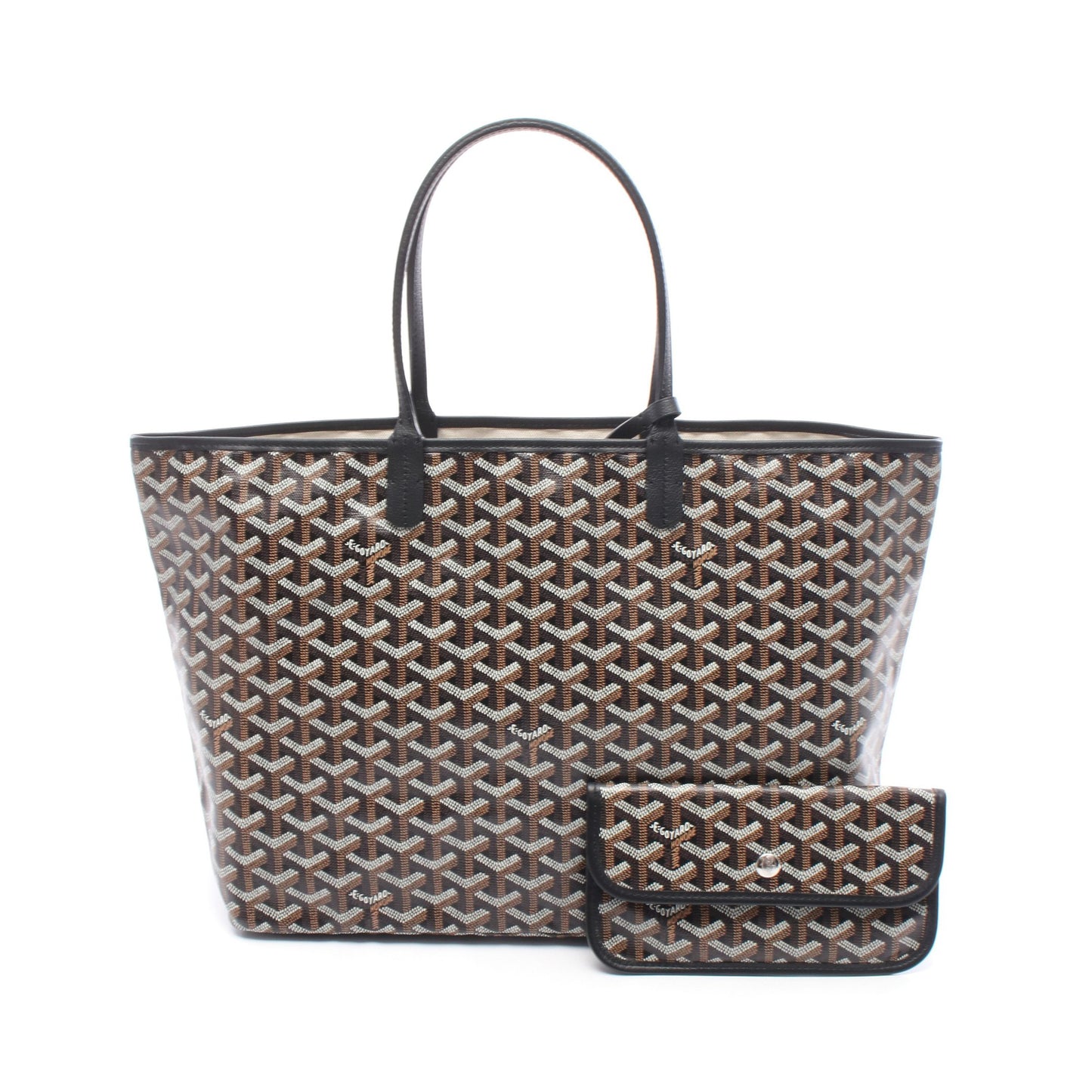 サンルイPM ハンドバッグ トートバッグ コーティングキャンバス レザー ブラック ブラウン ゴヤール バッグ GOYARD
