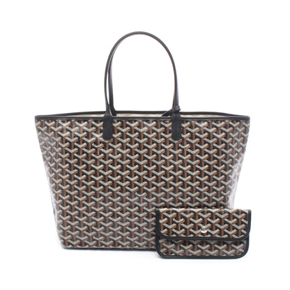 サンルイPM ハンドバッグ トートバッグ コーティングキャンバス レザー ブラック ブラウン ゴヤール バッグ GOYARD