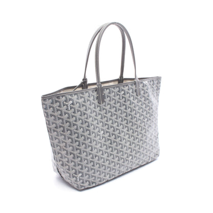サンルイPM ハンドバッグ トートバッグ コーティングキャンバス レザー グレー ゴヤール バッグ GOYARD