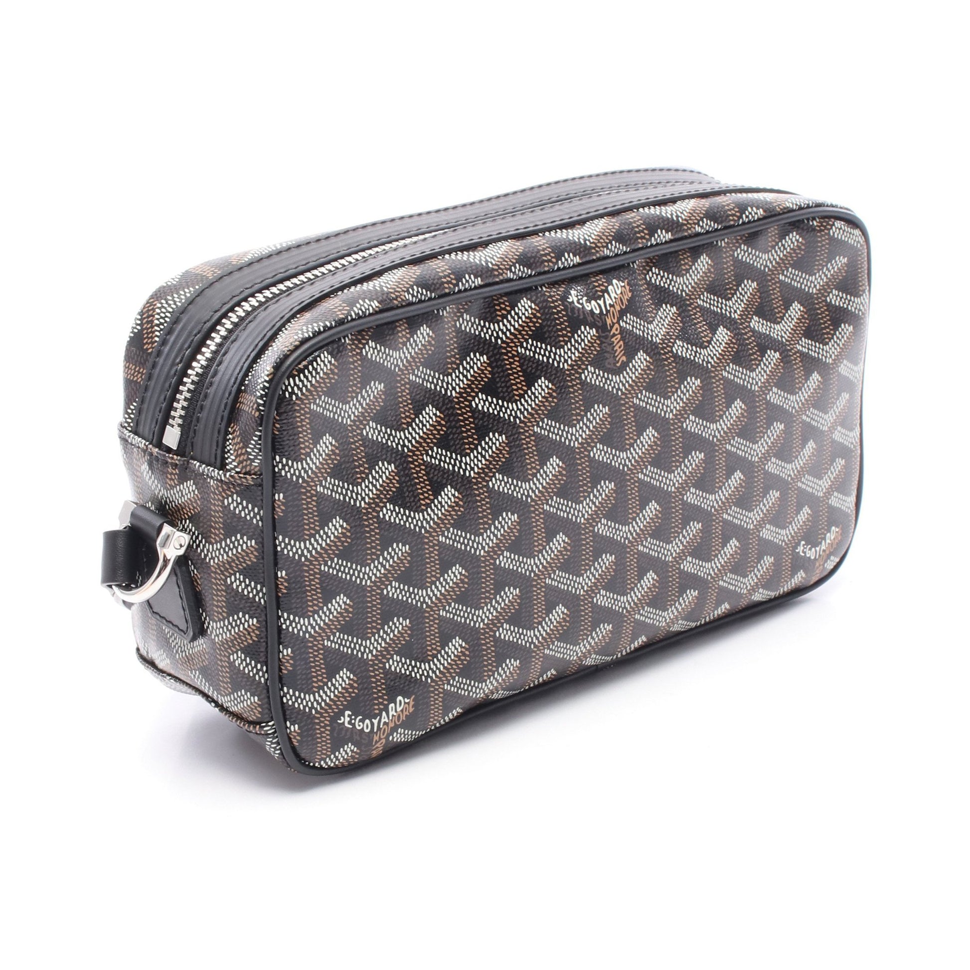 カップヴェールPM ショルダーバッグ コーティングキャンバス レザー ブラウン ブラック ゴヤール バッグ GOYARD