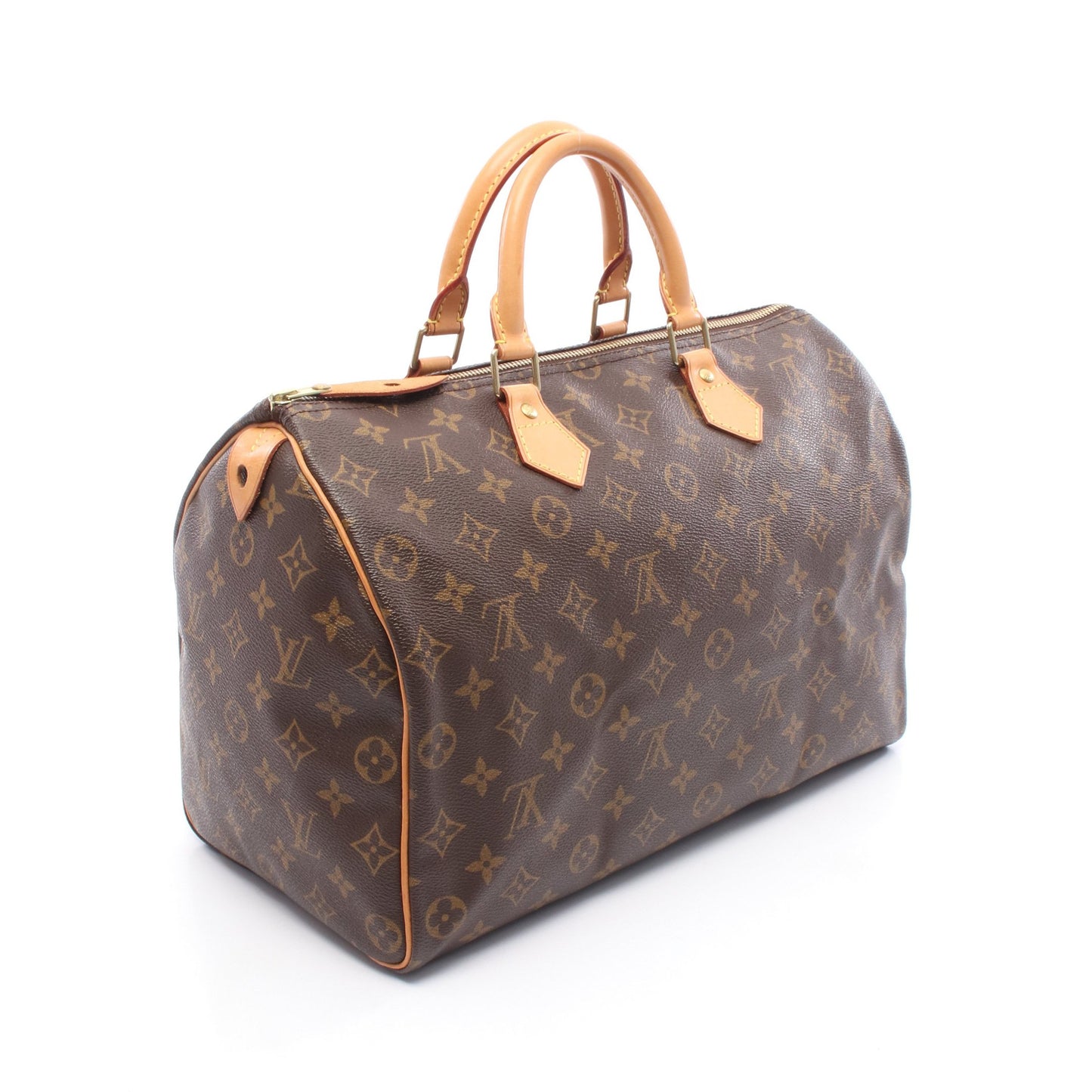 スピーディ35 モノグラム ハンドバッグ PVC レザー ブラウン ルイヴィトン バッグ LOUIS VUITTON