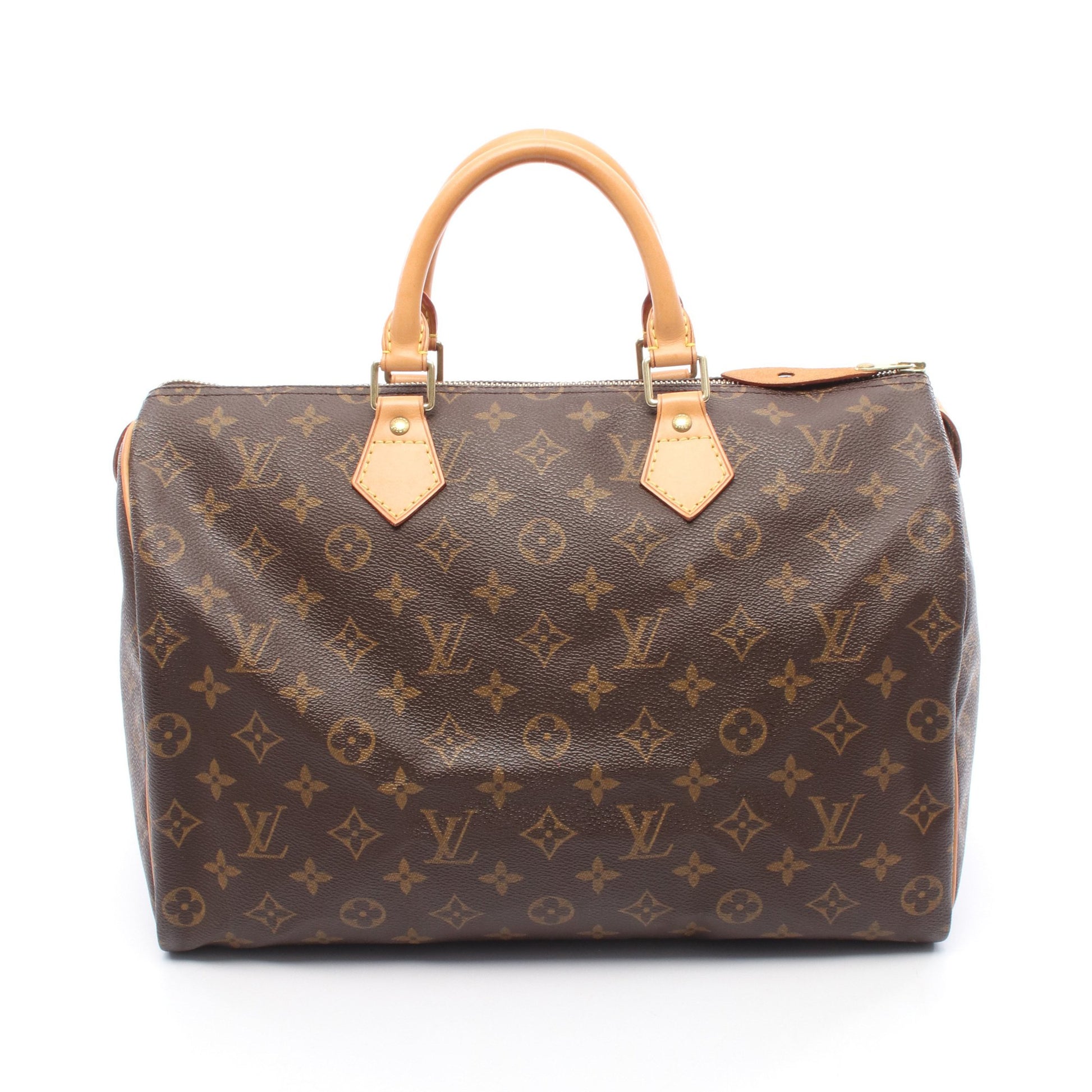 スピーディ35 モノグラム ハンドバッグ PVC レザー ブラウン ルイヴィトン バッグ LOUIS VUITTON