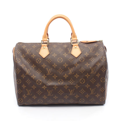 スピーディ35 モノグラム ハンドバッグ PVC レザー ブラウン ルイヴィトン バッグ LOUIS VUITTON