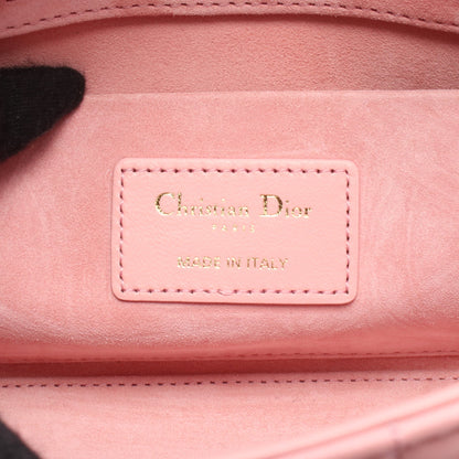 Lady D-Joy ミディアム カナージュ ハンドバッグ レザー ピンク 3WAY クリスチャンディオール バッグ Christian Dior