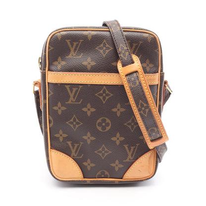 ダヌーブ モノグラム ショルダーバッグ PVC レザー ブラウン ルイヴィトン バッグ LOUIS VUITTON