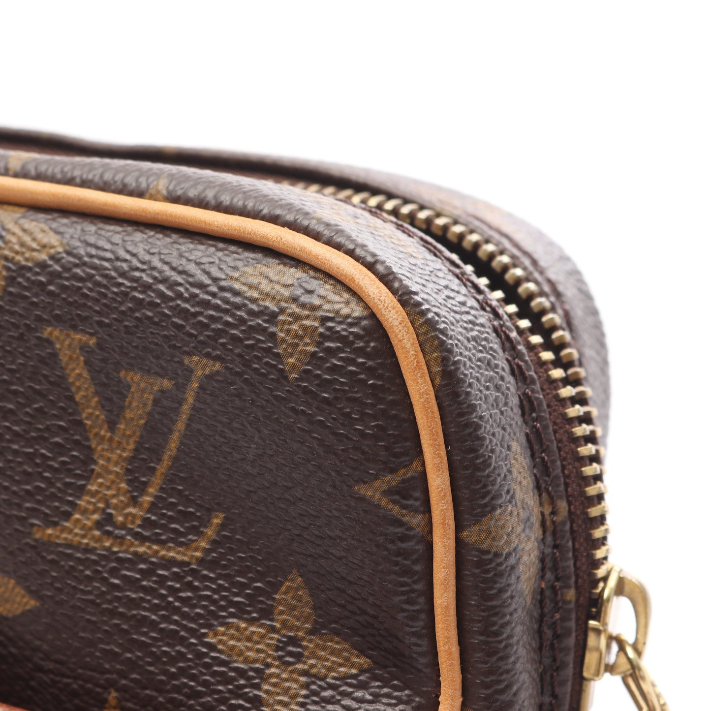ダヌーブ モノグラム ショルダーバッグ PVC レザー ブラウン ルイヴィトン バッグ LOUIS VUITTON