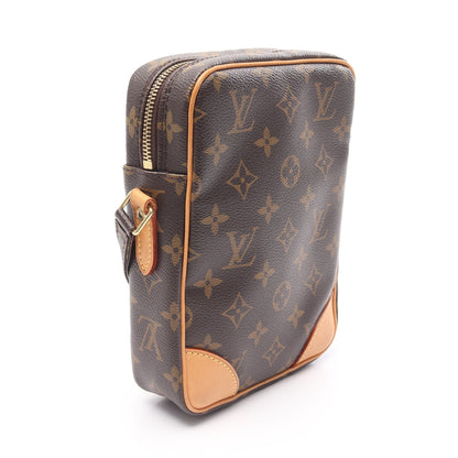 ダヌーブ モノグラム ショルダーバッグ PVC レザー ブラウン ルイヴィトン バッグ LOUIS VUITTON