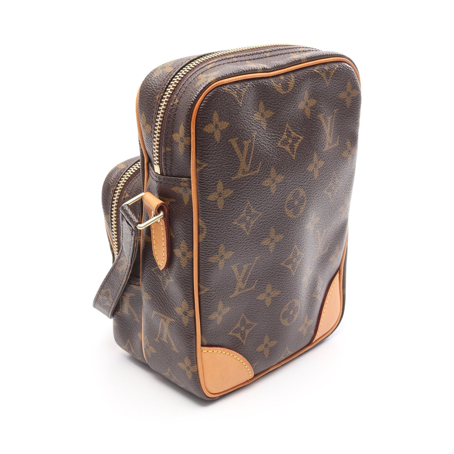 アマゾン モノグラム ショルダーバッグ PVC レザー ブラウン ルイヴィトン バッグ LOUIS VUITTON