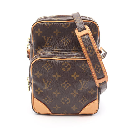 アマゾン モノグラム ショルダーバッグ PVC レザー ブラウン ルイヴィトン バッグ LOUIS VUITTON