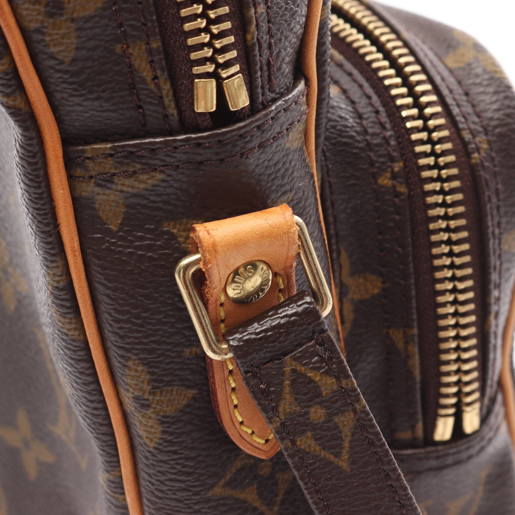 アマゾン モノグラム ショルダーバッグ PVC レザー ブラウン ルイヴィトン バッグ LOUIS VUITTON