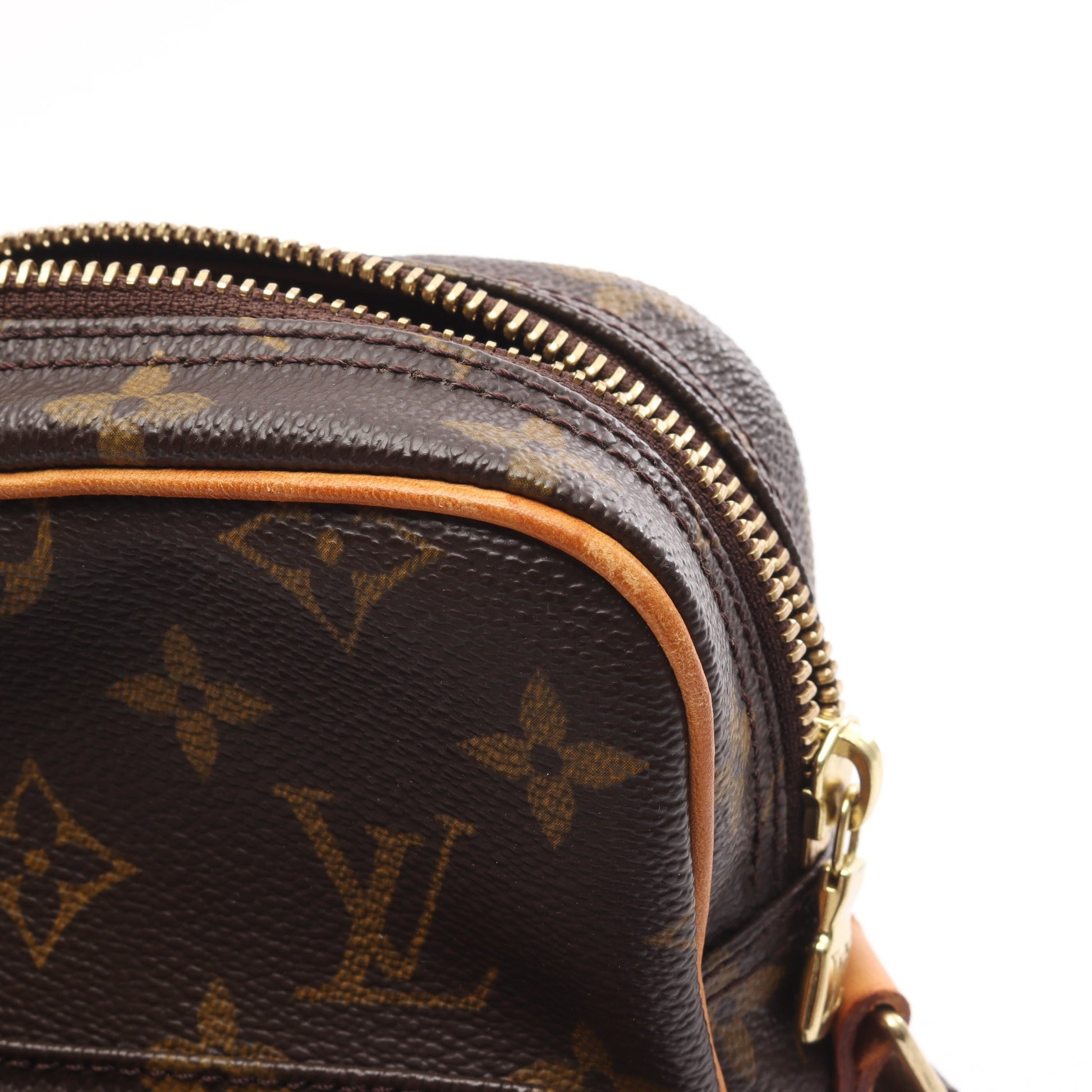 アマゾン モノグラム ショルダーバッグ PVC レザー ブラウン ルイヴィトン バッグ LOUIS VUITTON